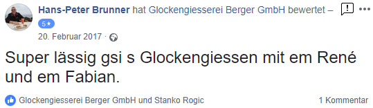 Feedback Hans-Peter Brunner