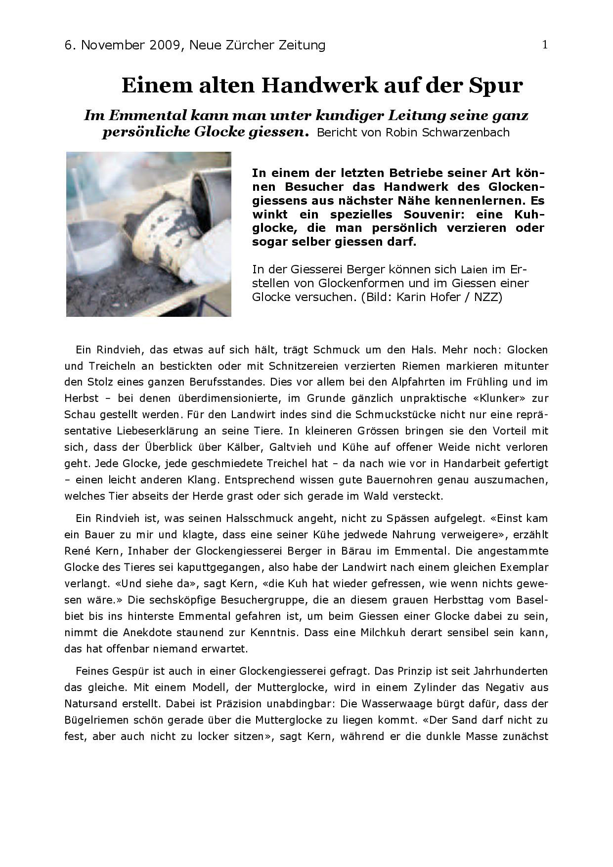 Article NZZ