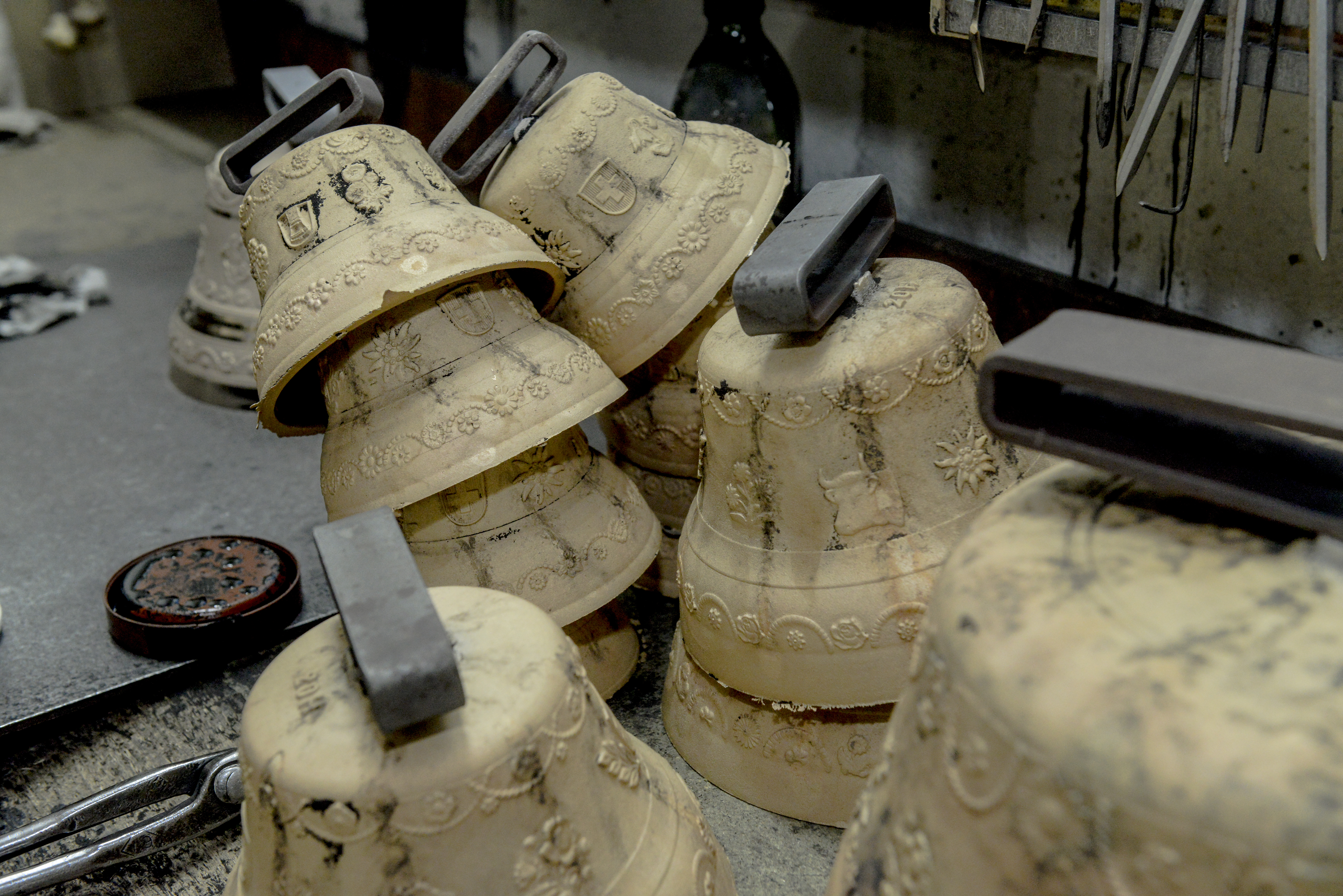 The bells in the raw state